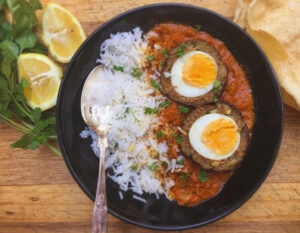 Scotch egg kofta curry