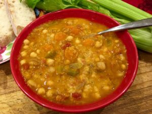 Spicy Indian Vegetable & Lentil Soup
