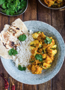 chicken curry traybake