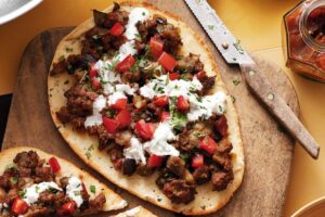 Shemin's Keema Naan Pizza