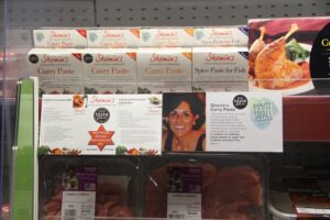 Our products on the shelf in our first retail outlet