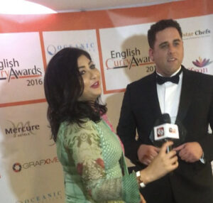 Jamie being interviewed