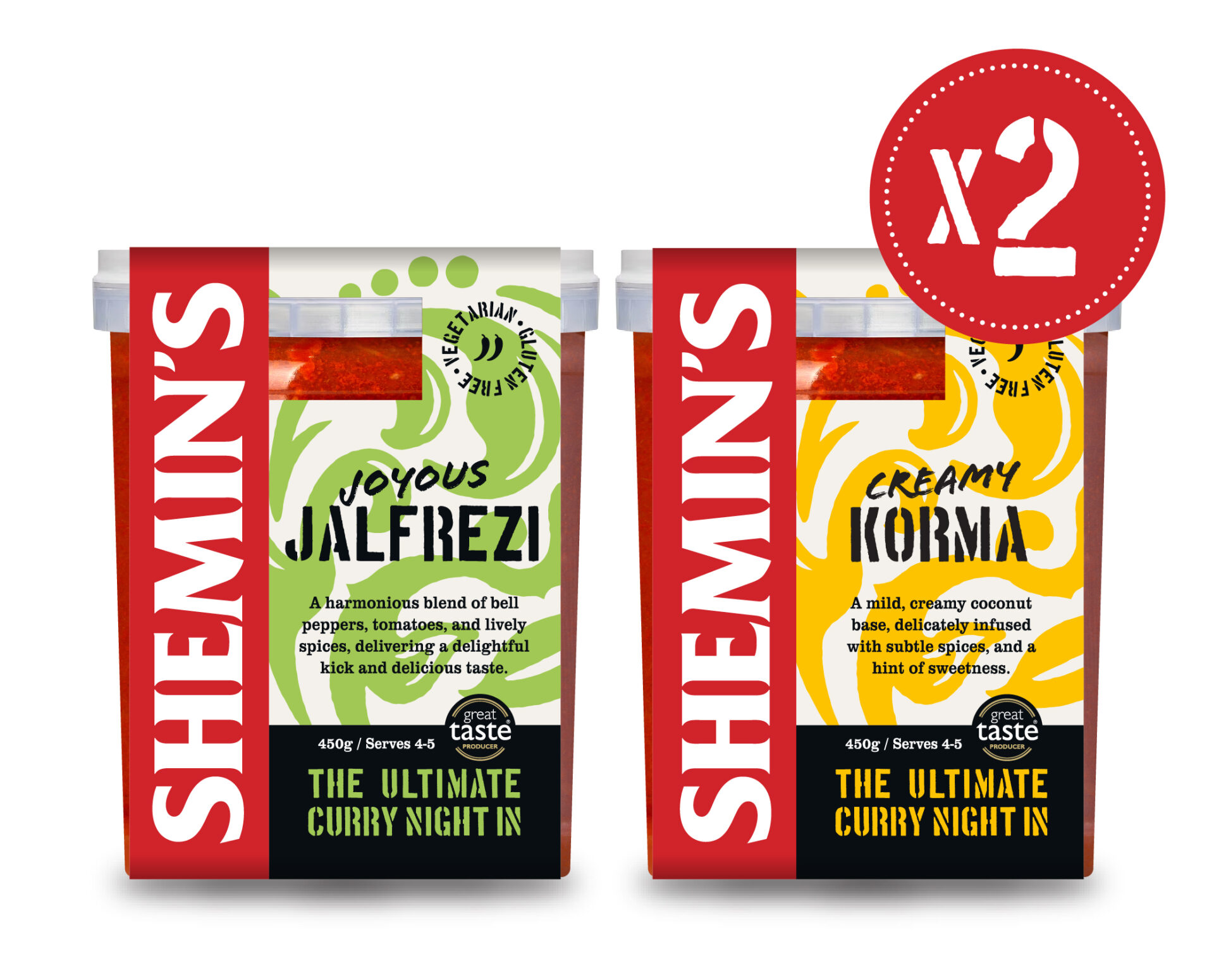 Selection of Two Shemin's Curry Sauces