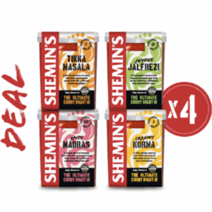 Selection of Four Shemin's Curry Sauces