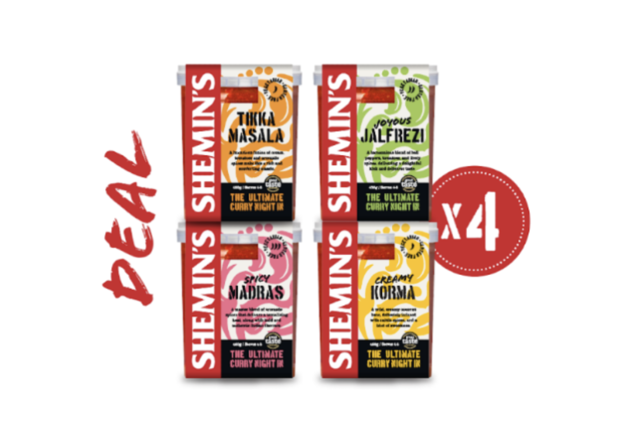 Selection of Four Shemin's Curry Sauces