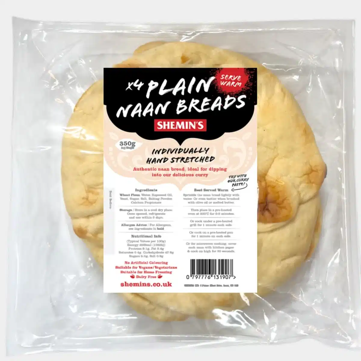 Shemin’s Plain Naan pack