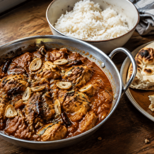 Crispy Garlic Tarka Chicken Curry V3