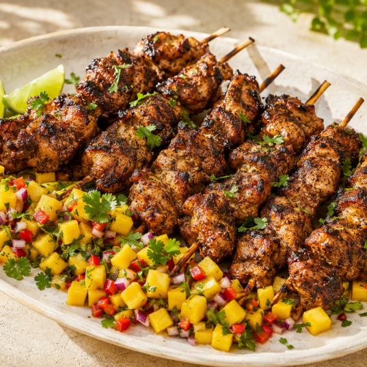 Shemin's Jerk Chicken Skewers